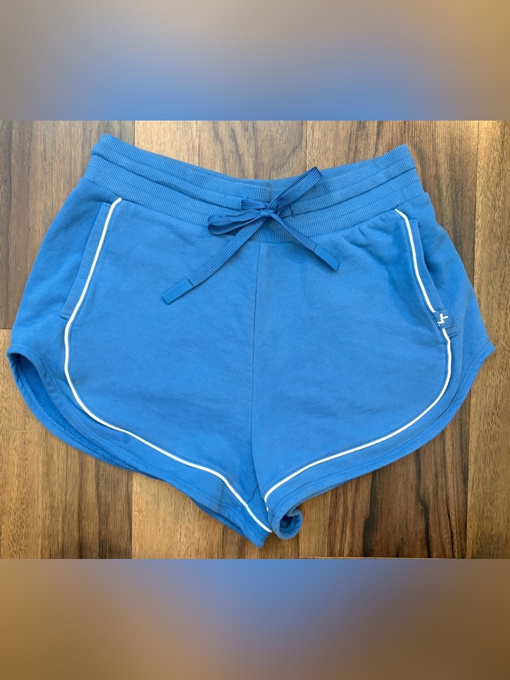 JoyLab Royal Blue Athletic Shorts with White Piping